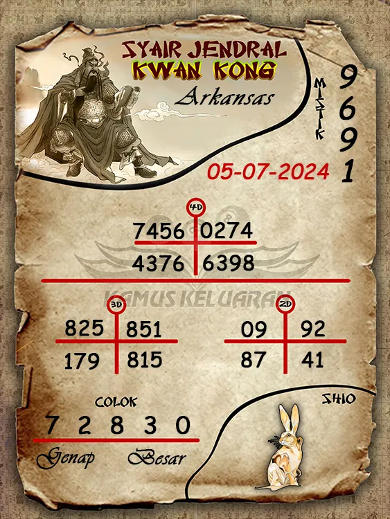 syair jendral kwan kwong arkansas 05 07 2024