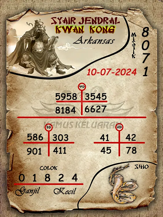 syair jendral kwan kwong arkansas 10 07 2024